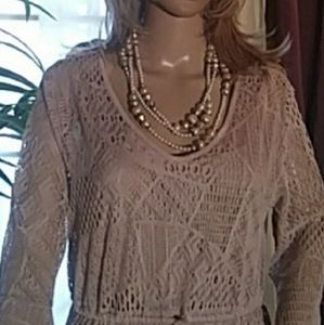 INDIGO THREAD  Lace maxi dress.